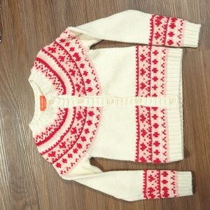 Nordic Style Button up Heart Sweater